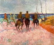 Paul Gauguin Riders on the Beach China oil painting reproduction